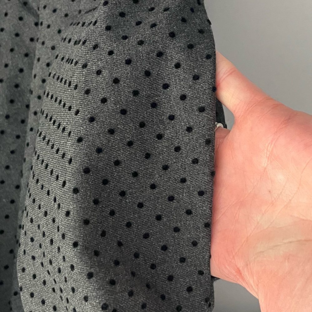 Brooks Brothers Red Fleece Charcoal Polka Dot Mini Dress Size 12 - Picture 11 of 11